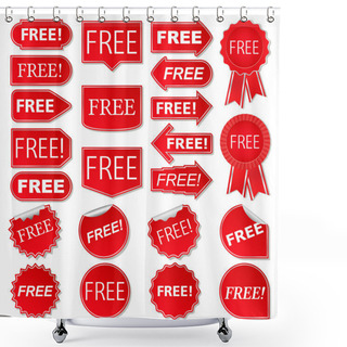 Personality  Free Labels Shower Curtains