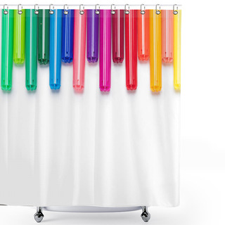 Personality  Colorful Felt Tip Pens  Shower Curtains