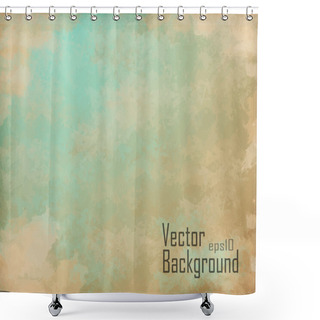 Personality  Clouds On A Textured Vintage Paper Vector Background Shower Curtains