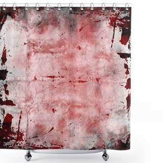 Personality  Red Grunge Background Shower Curtains