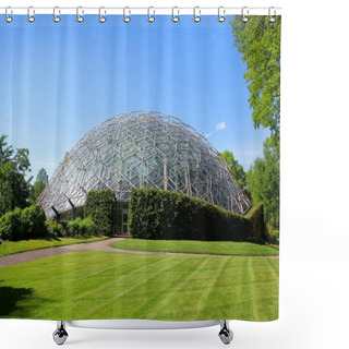 Personality  Green House In Saint Louis Botanical Gardens Shower Curtains