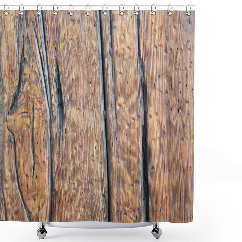 Personality  Old Wood Texture Shower Curtains