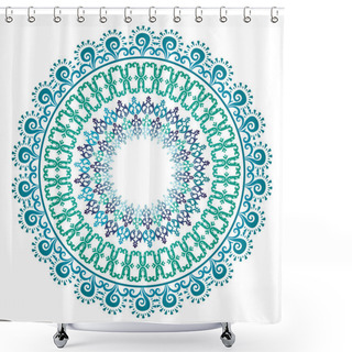 Personality  Oriental Pattern And Ornaments (circular Pattern) Shower Curtains