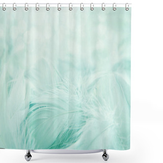 Personality  Soft Fluffy Feathers Shower Curtains