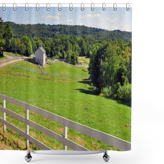 Personality  New Preston, CT: View Of Pastures And Farmlands Shower Curtains