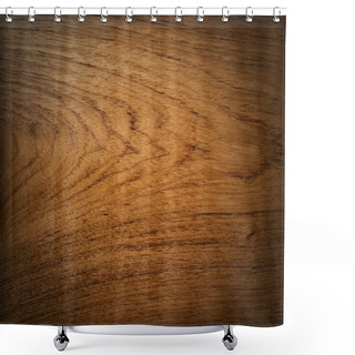 Personality  Teak Wood Background Shower Curtains