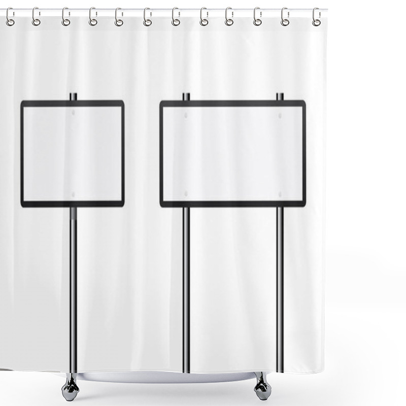 Personality  Blank road signs shower curtains