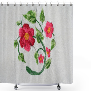 Personality  A Turkish Motif Embroidery Shower Curtains