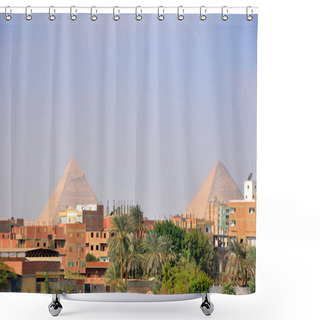 Personality  Pyramids Of Giza, Cairo - EGYPT Shower Curtains