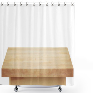 Personality  Light Wooden Tabletop Shower Curtains