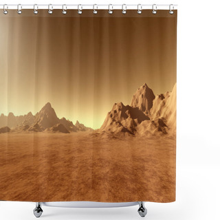 Personality  Mars - Ground Shower Curtains