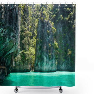 Personality  Flora And Fauna Of The Tropical Phi Phi Islands In Thailand Shower Curtains