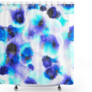 Personality  Pastel Pattern Wet Paint Seamless Abstract Pattern Brush Splash Drawings Shower Curtains
