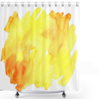 Personality  Yellow And Orange Splash Background Shower Curtains