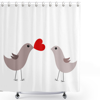Personality  Loving Couple Shower Curtains
