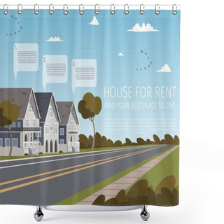 Personality  House For Rent Find Your Best Place To Live Shower Curtains