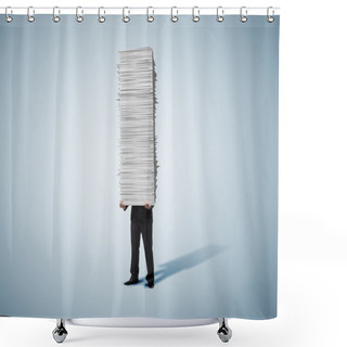 Personality  Tower Of Paper Shower Curtains