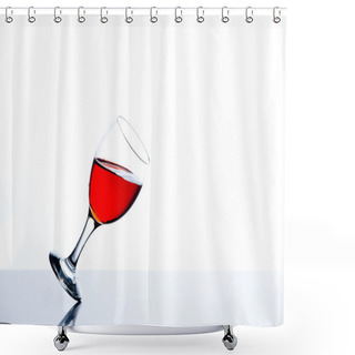 Personality  Glass Falling Shower Curtains
