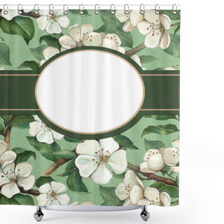 Personality  Background With Watercolor Flowers Shower Curtains