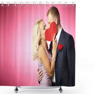 Personality  Kiss Of Love Shower Curtains