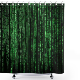 Personality  Matrix Background Shower Curtains