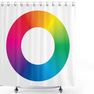 Personality  Vector Color Wheel Shower Curtains