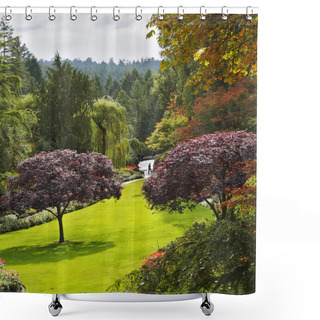 Personality  Butchard-garden On Island Vancouver In Canada Shower Curtains