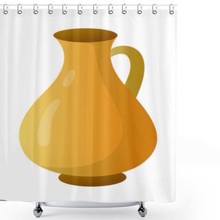 Personality  Brown Jug Shower Curtains
