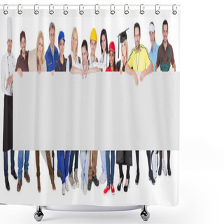 Personality  Group Of Diverse Professionals Shower Curtains