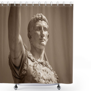 Personality  Statue Of Roman Emperor Augustus Shower Curtains