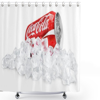 Personality  Coca Cola Can Isolated  Shower Curtains