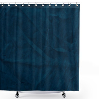 Personality  Dark Blue Linen  Shower Curtains