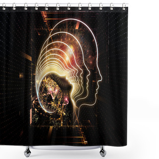 Personality  Lights Of Consciousness Shower Curtains