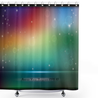 Personality  Abstract Colorful Soft Background With Bokeh Shower Curtains