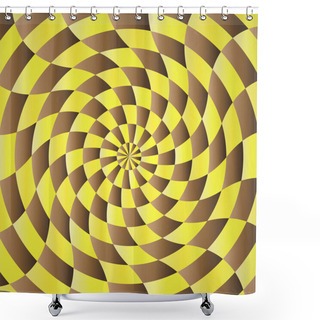 Personality  Abstract Yellow-brown Shading Background Shower Curtains