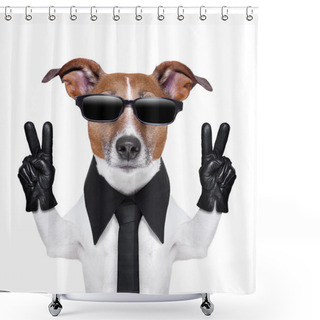 Personality  Cool Dog Shower Curtains