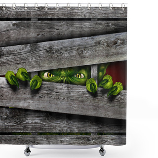 Personality  Creepy Horror Monster Zombie Shower Curtains