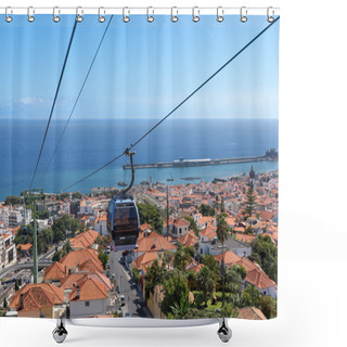 Personality  Cable Car To Monte At Funchal, Madeira Island Portugal Shower Curtains