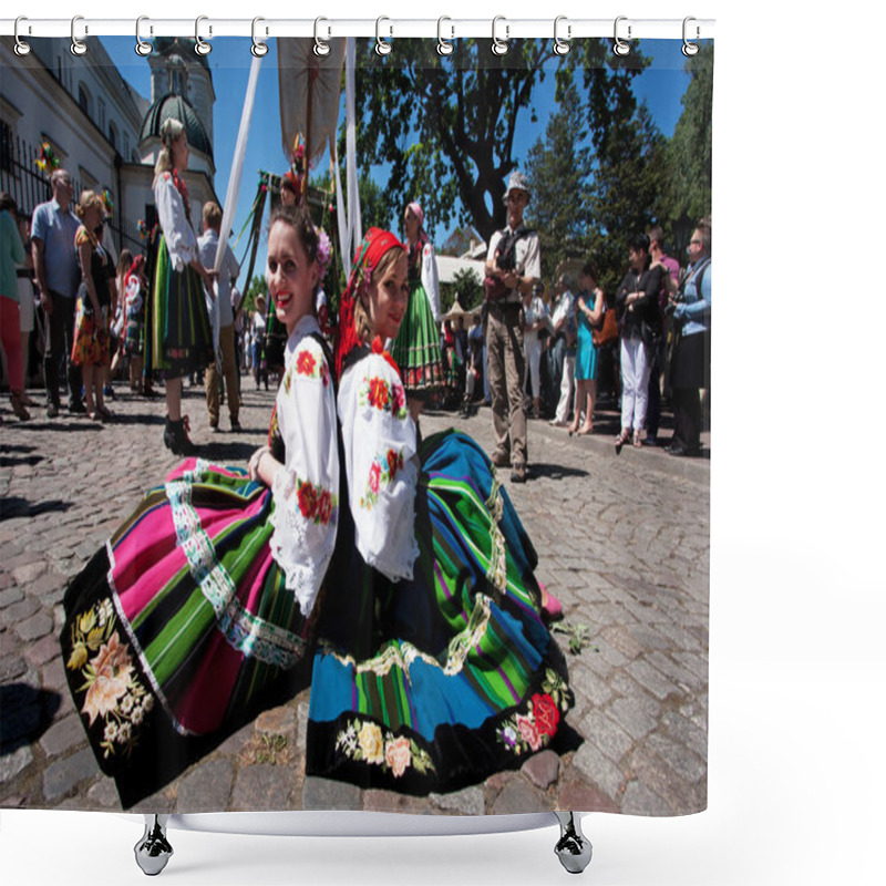 Personality  Corpus Christi In Lowicz 3 Shower Curtains