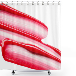 Personality  Lip Gloss Isolated On White Background Shower Curtains