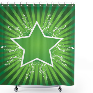 Personality  Flower Star Design Shower Curtains
