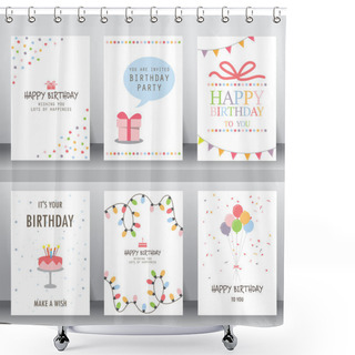 Personality  Holiday Greeting And Invitation Cards. Shower Curtains