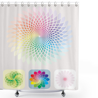 Personality  Colors Pattern Shower Curtains