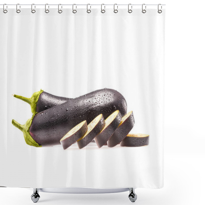 Personality  Sliced Eggplants Shower Curtains