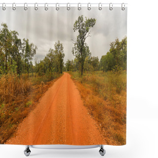 Personality  Outback Road In The Northern Territory Of Australi Shower Curtains
