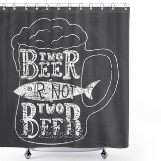 Personality  Hand- Drawn Lettering On The Chalkboard Shower Curtains