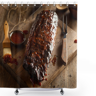 Personality  Homemade Smoked Barbecue Pork Ribs Shower Curtains