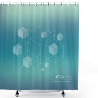 Personality  Abstract Neat Blurred Background Shower Curtains