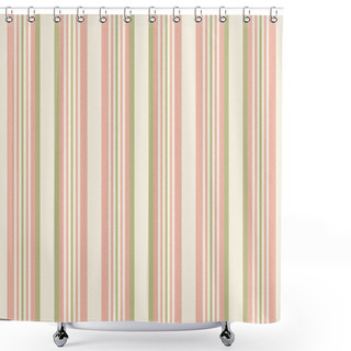 Personality  Vertical Lines Stripe Background. Vector Stripes Pattern Seamless Fabric Texture. Geometric Striped Line Abstract Design For Textile Print, Wrapping Paper, Gift Card, Wallpaper. Shower Curtains