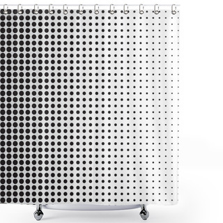 Personality  Halftone Dots Background Shower Curtains